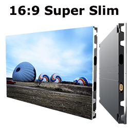 Serie LSP Super Slim 600 * 337,5 mm Fino Pixel Pitch 16: 9 Relación de aspecto Panel LED Pared de video rentable para TV LED 2K / 4K / 8K